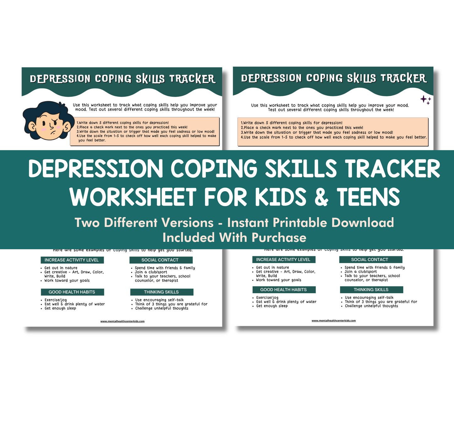 Depression Coping Skills Tracker Frame