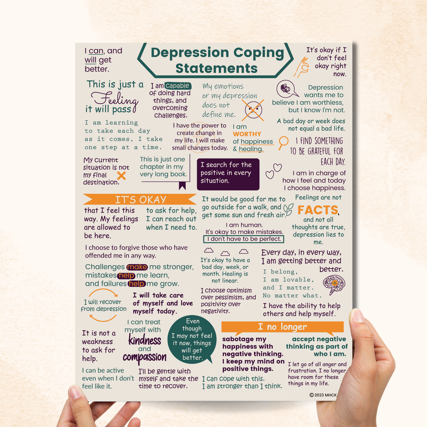 Depression Coping Statements (PDF)
