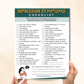 Depression Symptoms Checklist – Mental Health Center Kids