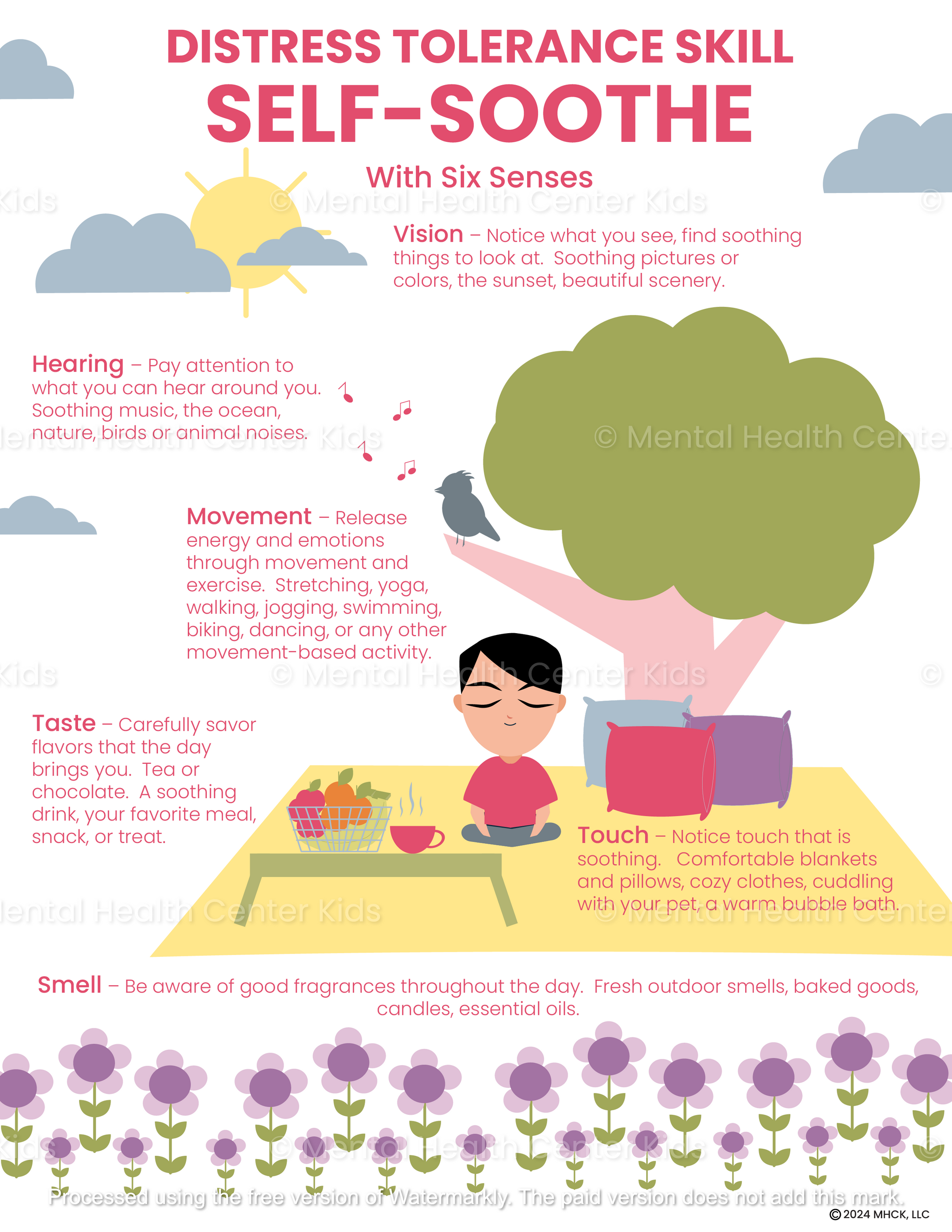 Self-Soothe DBT With Six Senses (PDF) – Mental Health Center Kids