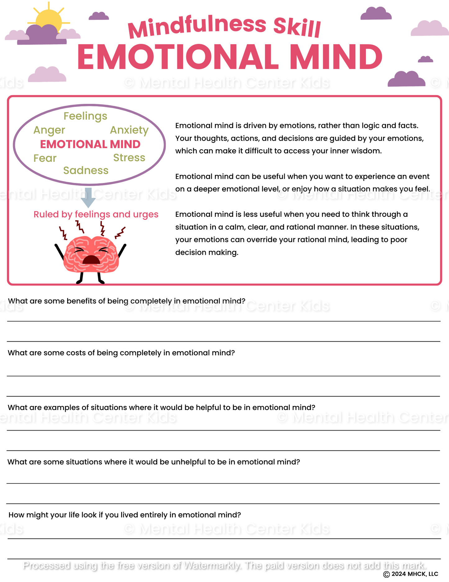  emotional mind dbt worksheet