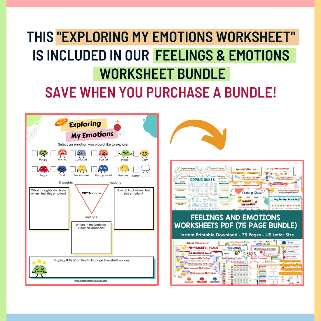 Emotion Exploration Scale Worksheet.pdf Exploring Emotions Worksheet – Mental Health Center Kids