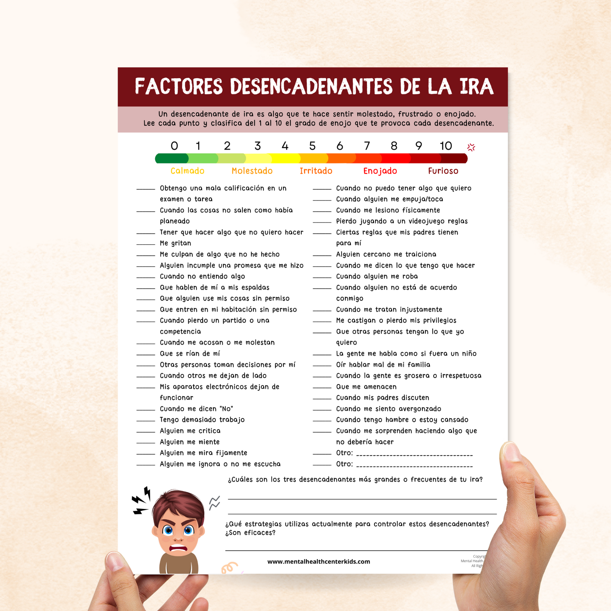 Factores Desencadenantes De La Ira