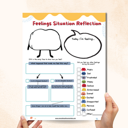 Reflection Worksheet – Mental Health Center Kids