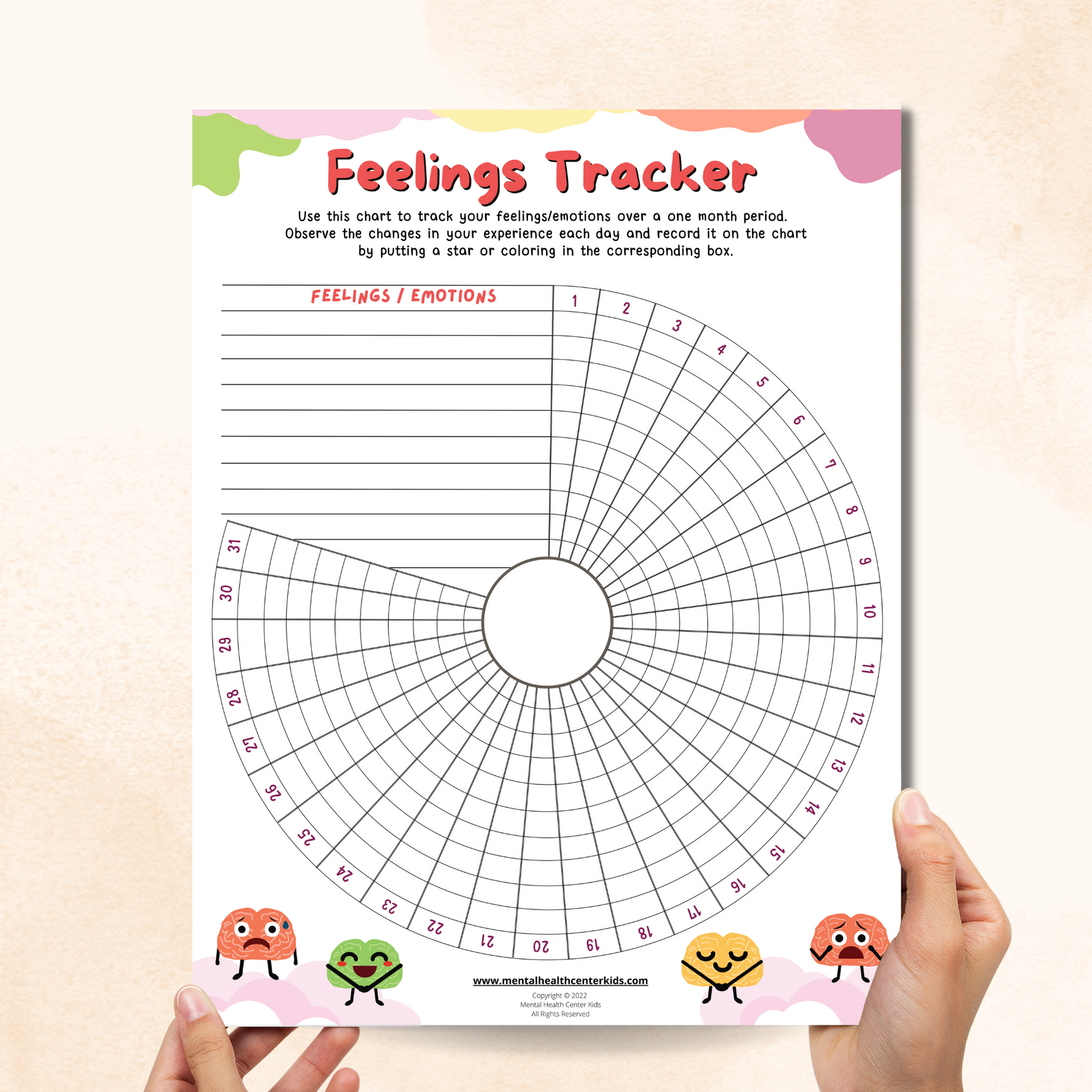 Monthly Feelings Tracker