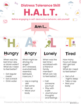 DBT HALT Handout (PDF) – Mental Health Center Kids