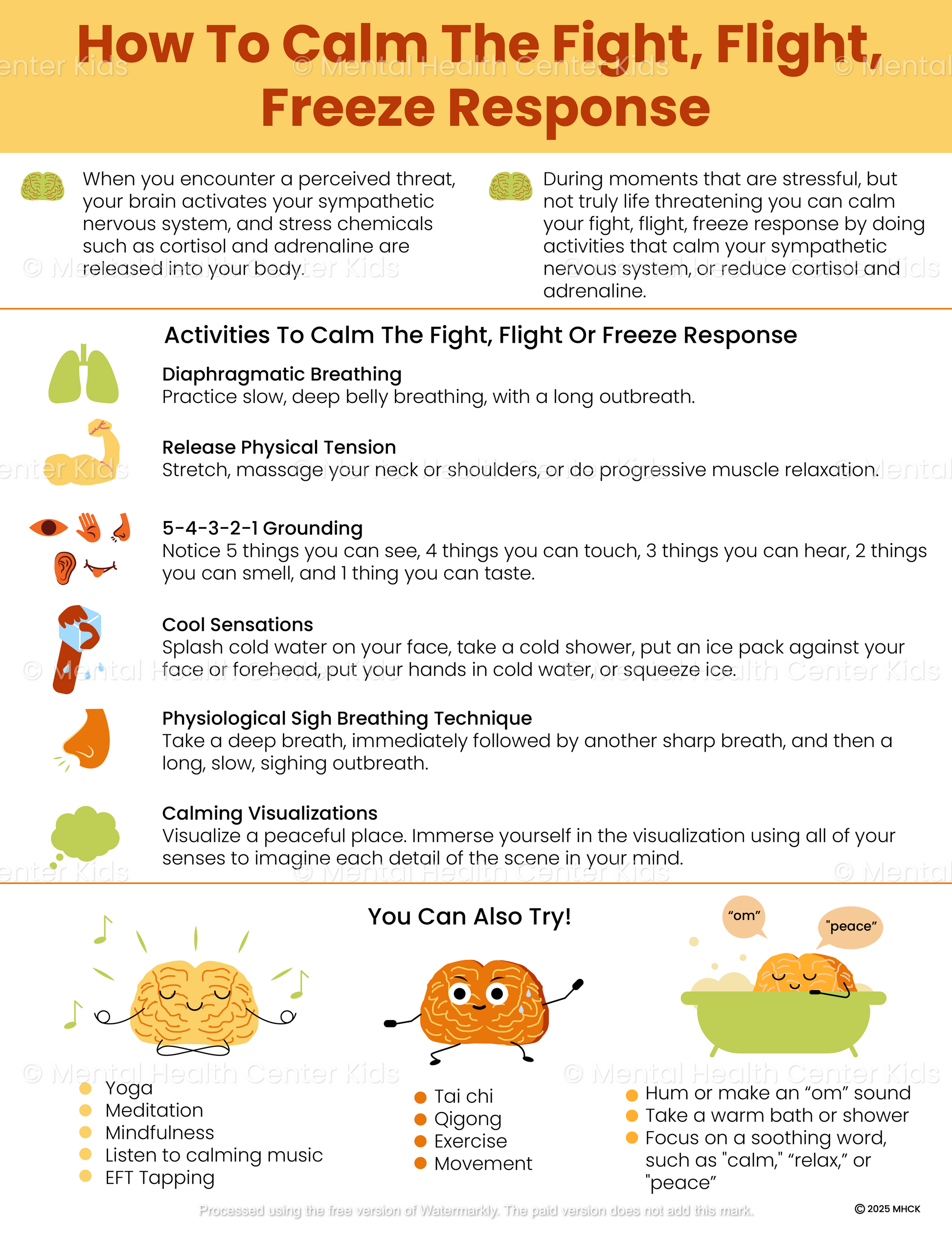 how to calm the fight flight or freeze response 