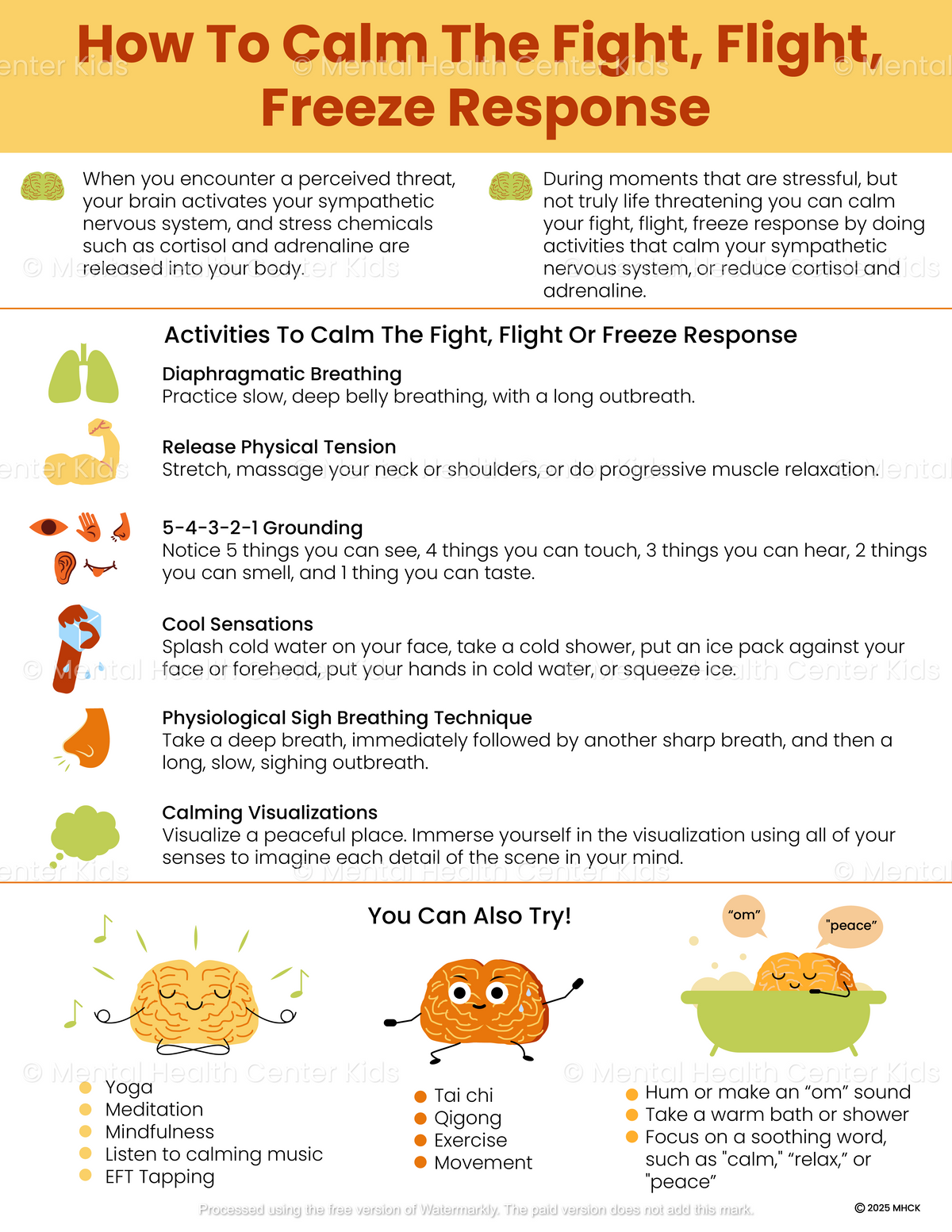 How to Calm the Fight, Flight, Freeze Response – Mental Health Center Kids