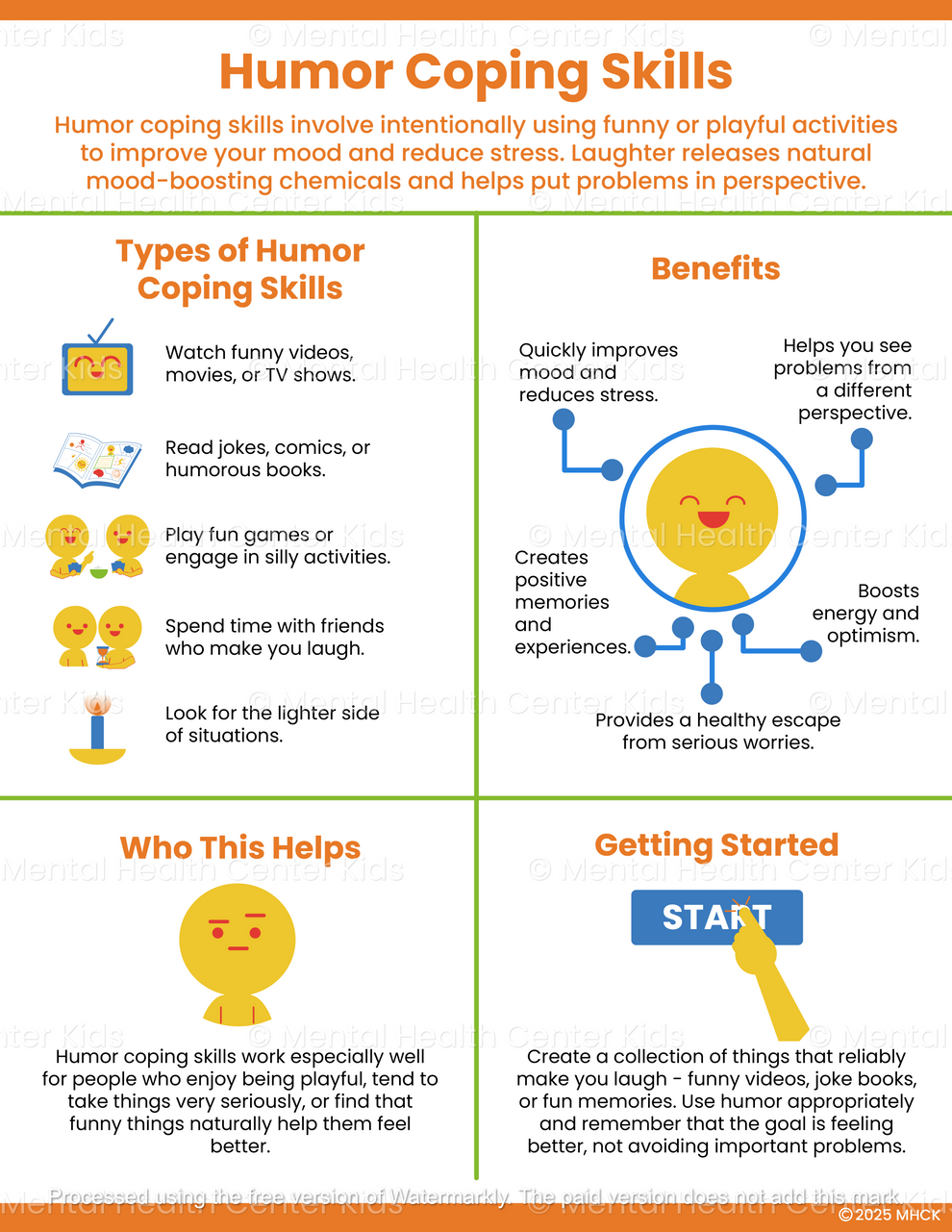 Humor Coping Skills (PDF) – Mental Health Center Kids