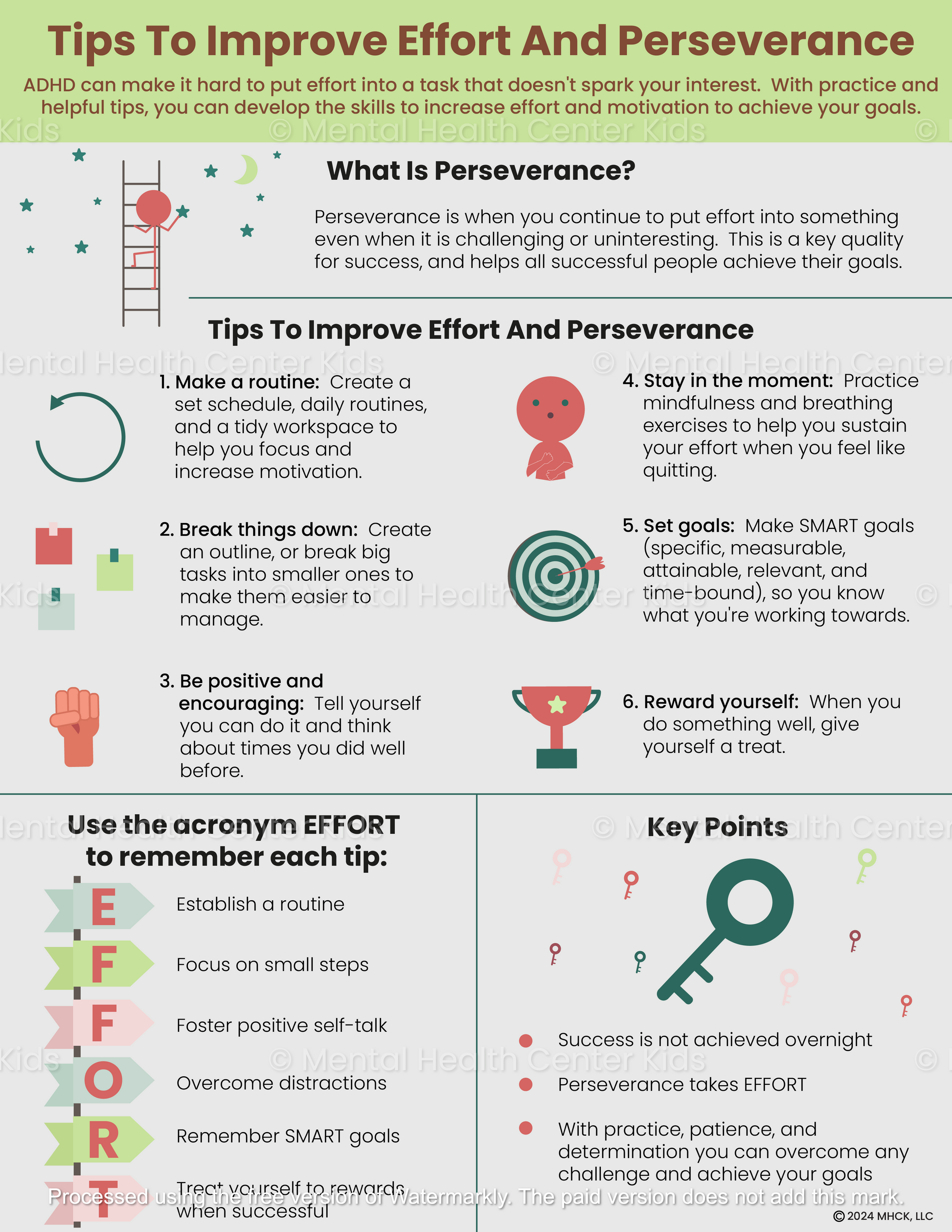 improving effort and perseverance adhd