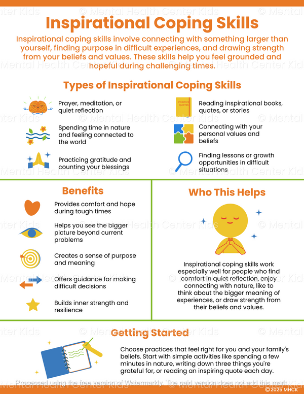 Inspirational Coping Skills (PDF) – Mental Health Center Kids