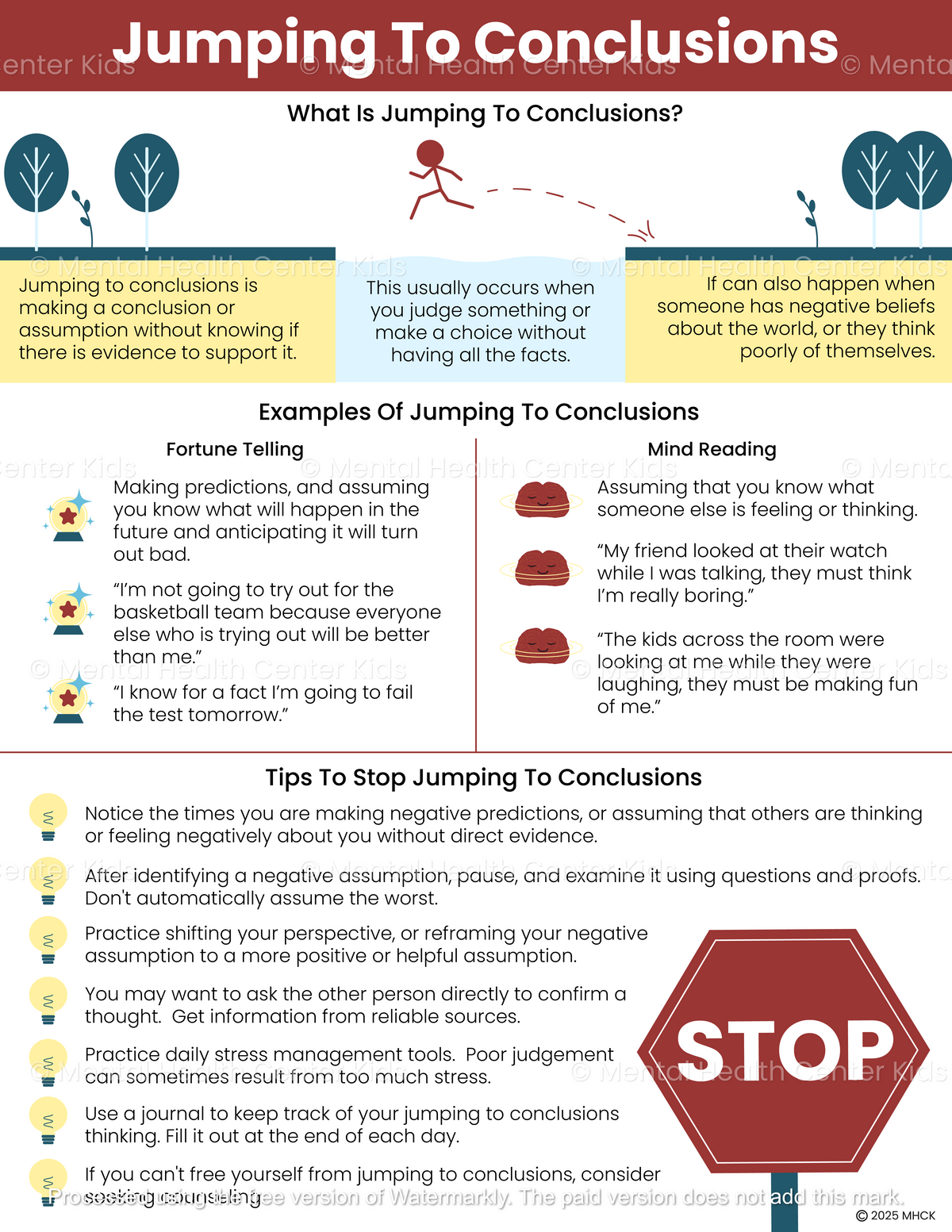 Jumping To Conclusions Cognitive Distortion (PDF) – Mental Health ...