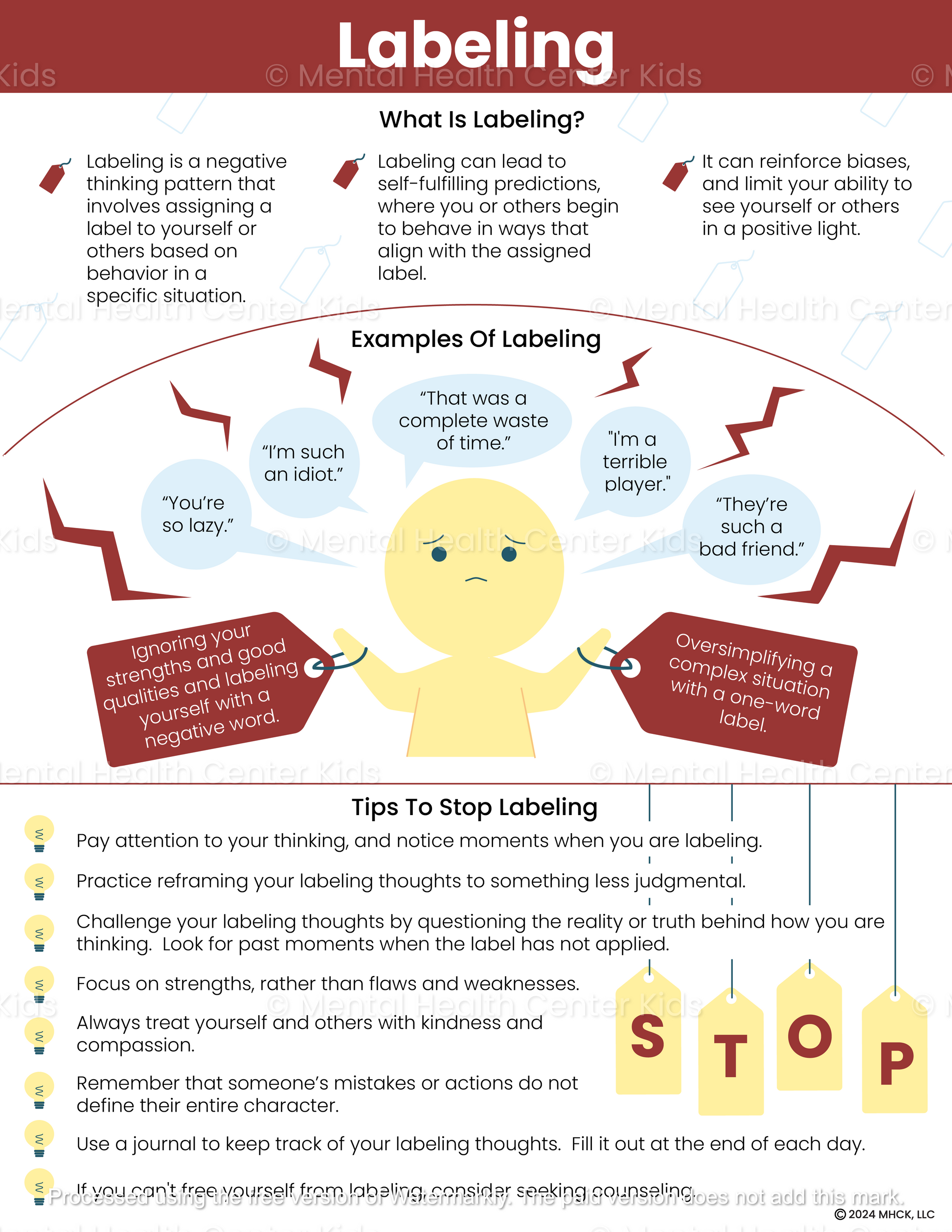 labeling cbt handout