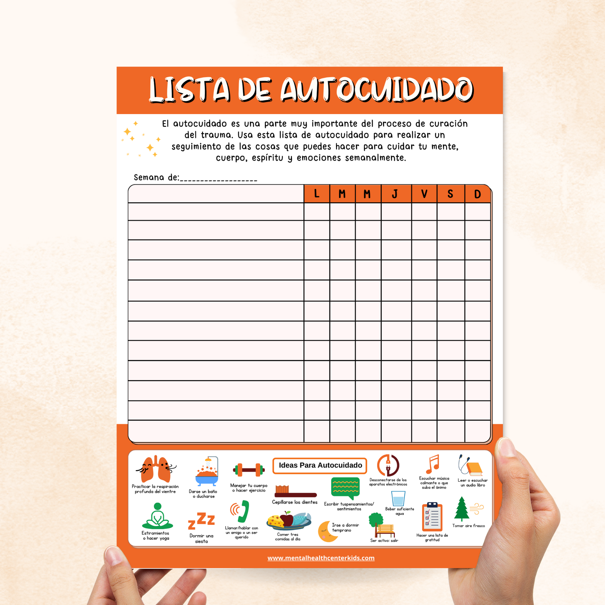 Lista De Autocuidado De Trauma 