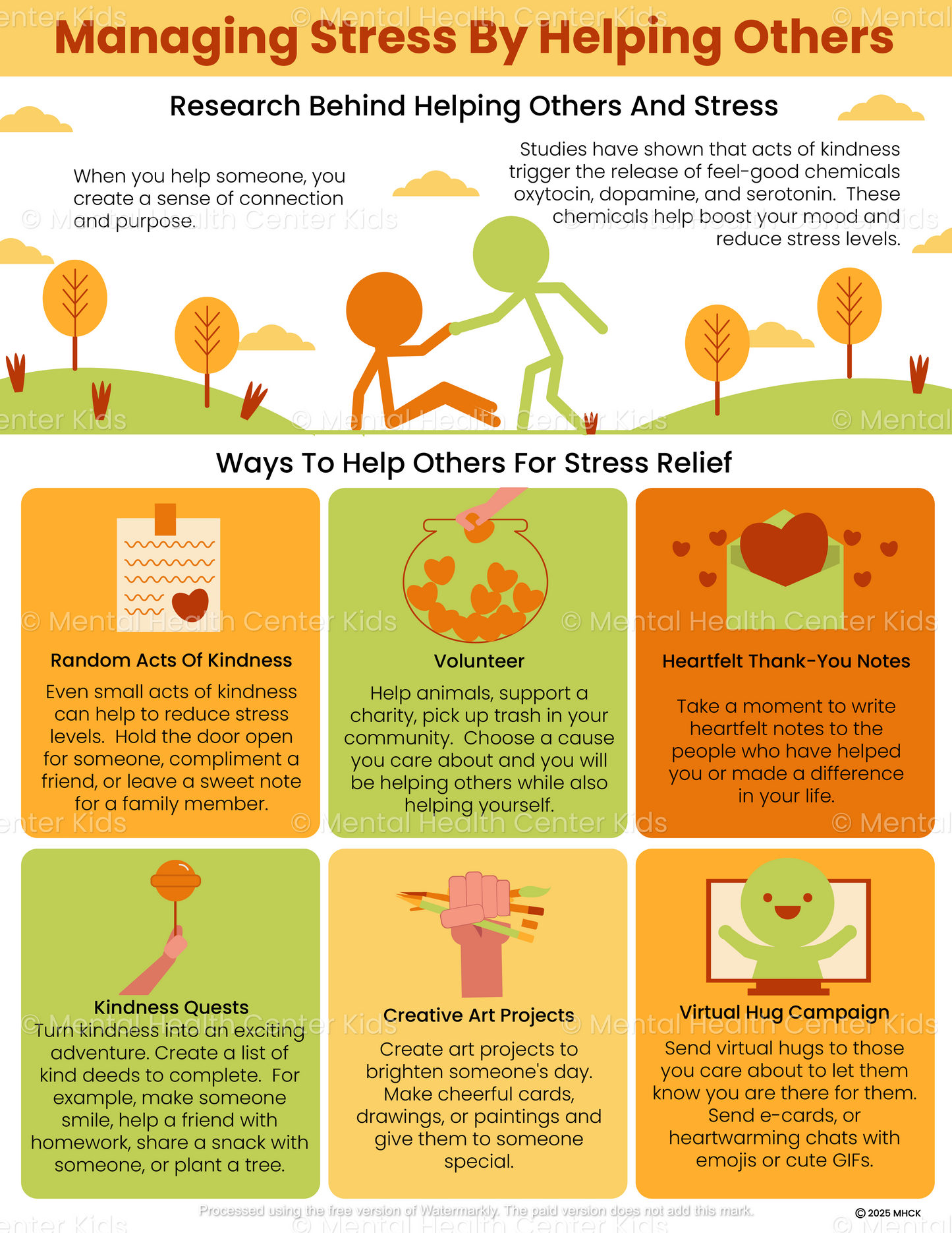 managing stress by helping others handout
