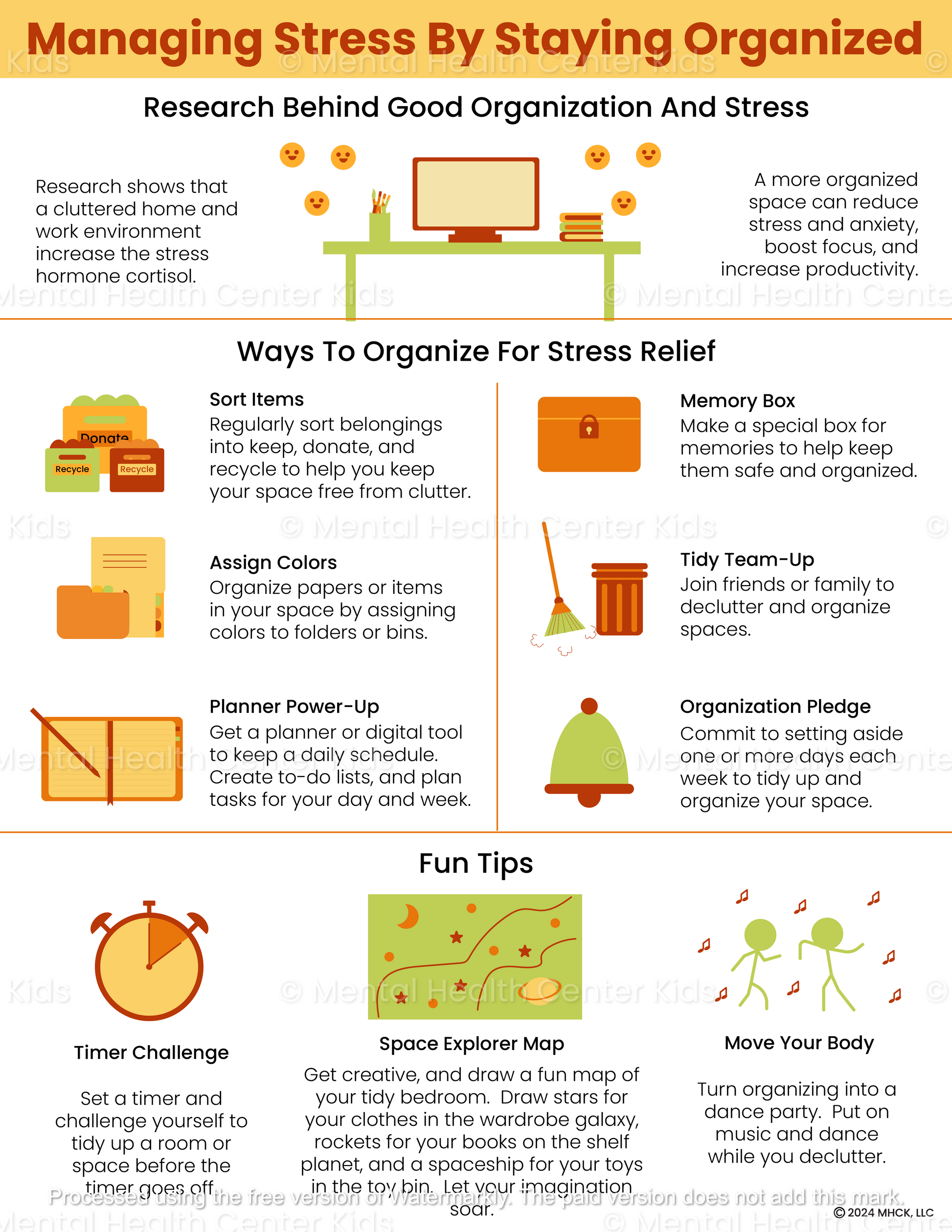 managing stress with organization 