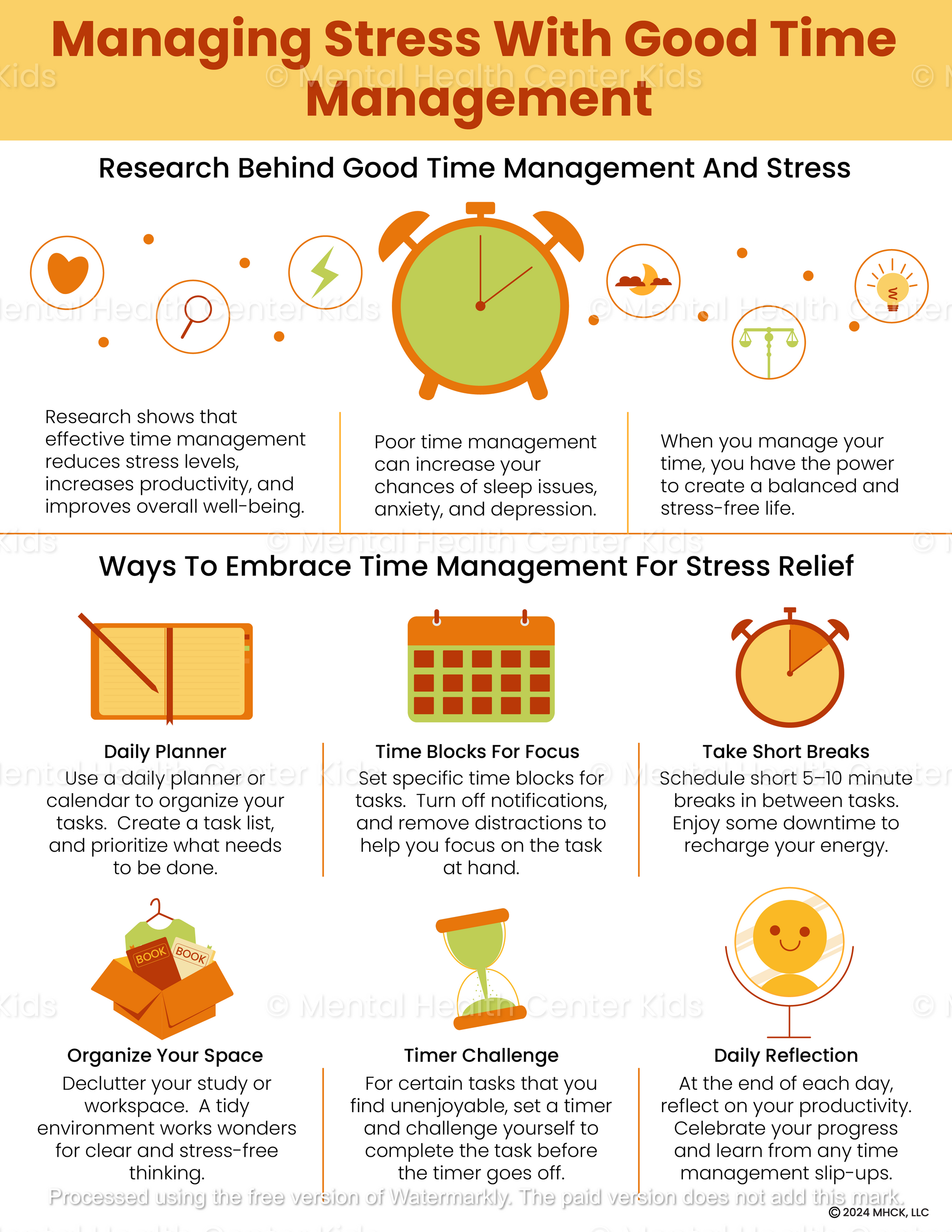 managing stress with good time management pdf handout