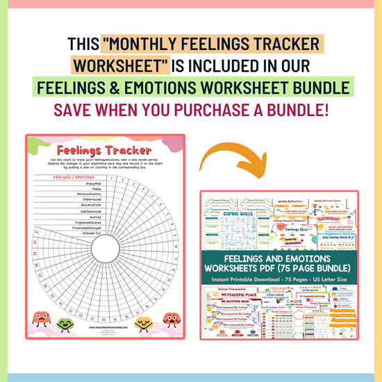 Monthly Feelings Tracker – Mental Health Center Kids