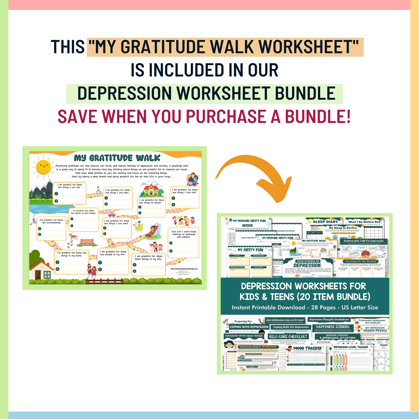 My Gratitude Walk Worksheet