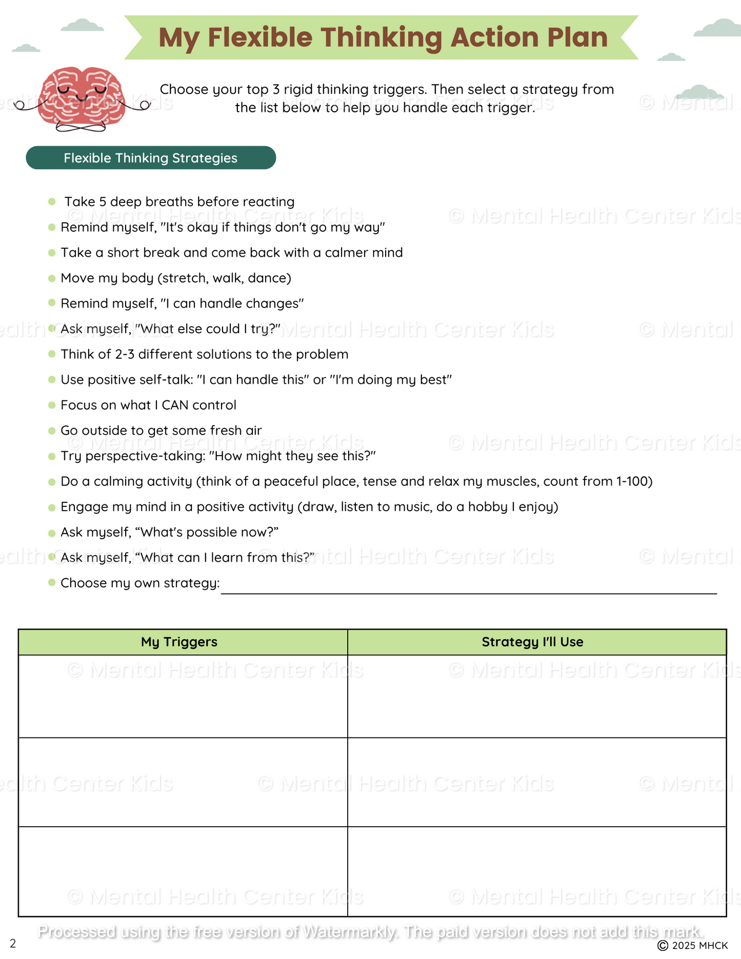 flexible thinking for kids