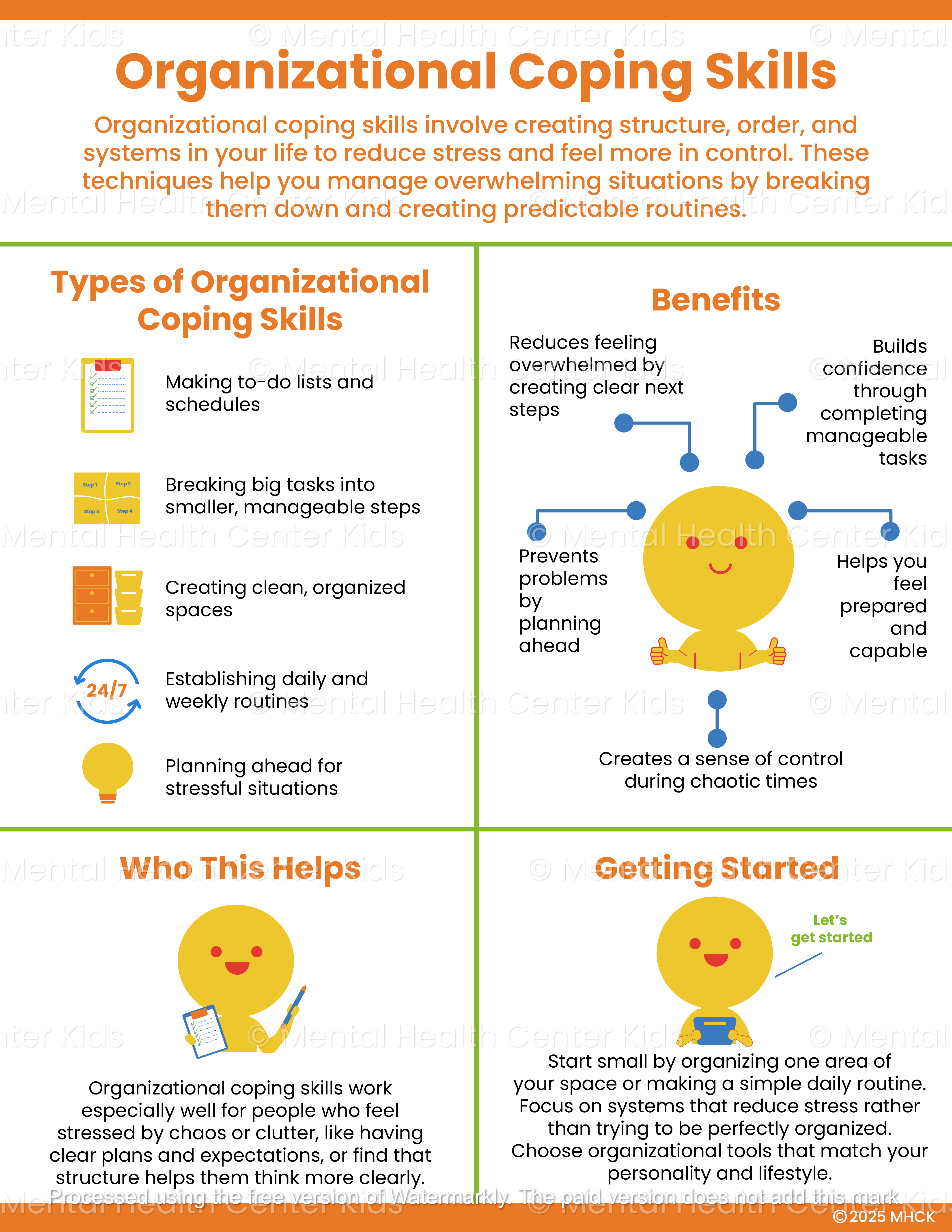 Coping File Organizational Coping Skills (PDF) – Mental Health Center Kids
