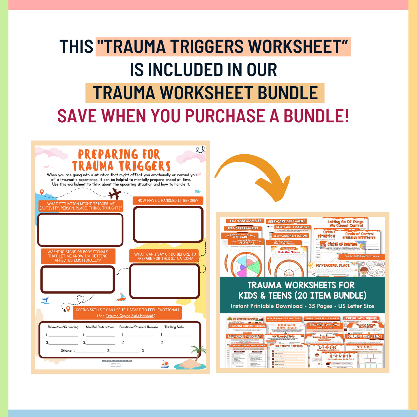 Trauma Triggers Worksheet