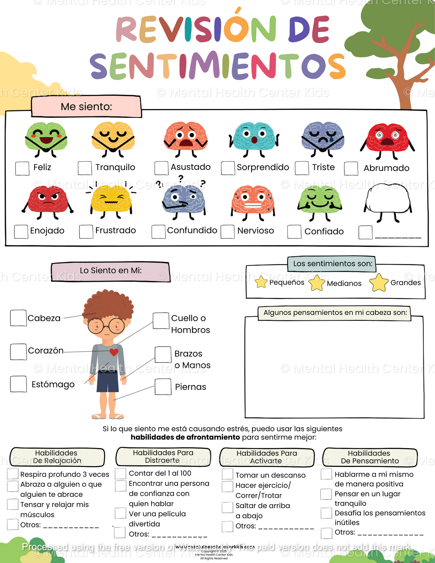 spanish feelings check in