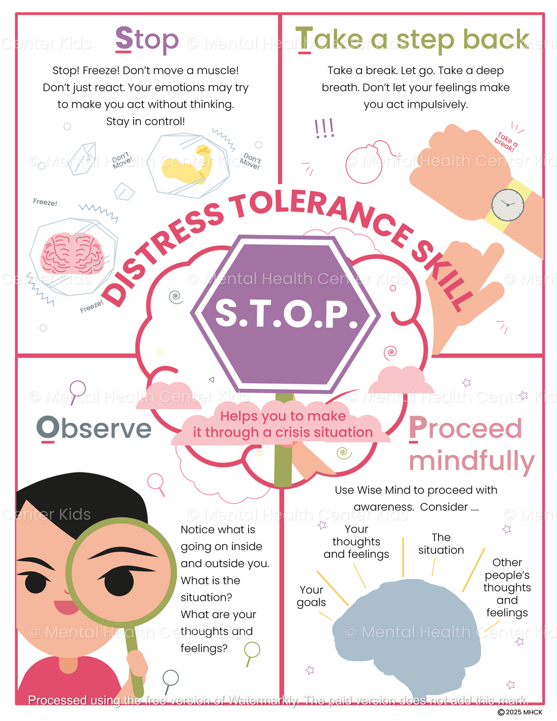 DBT STOP Skill (PDF) – Mental Health Center Kids