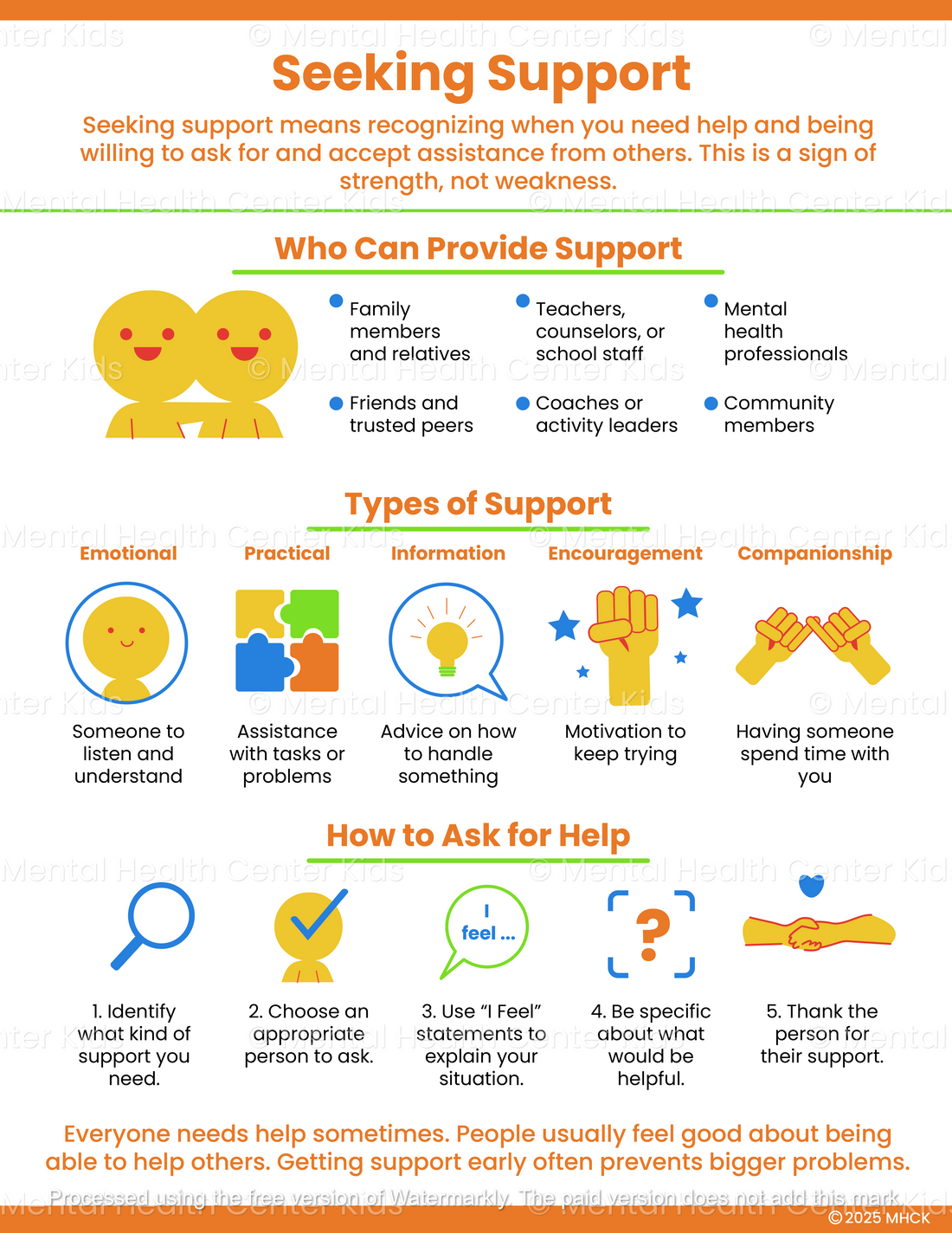 Seeking Support (PDF) – Mental Health Center Kids