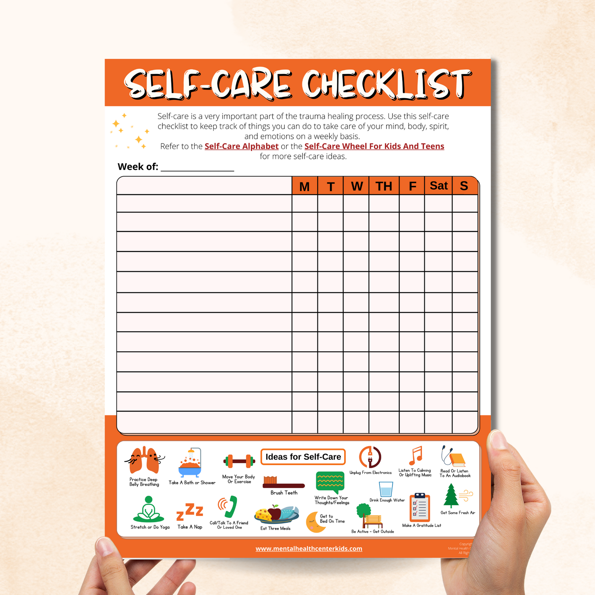 Trauma Self-Care Checklist