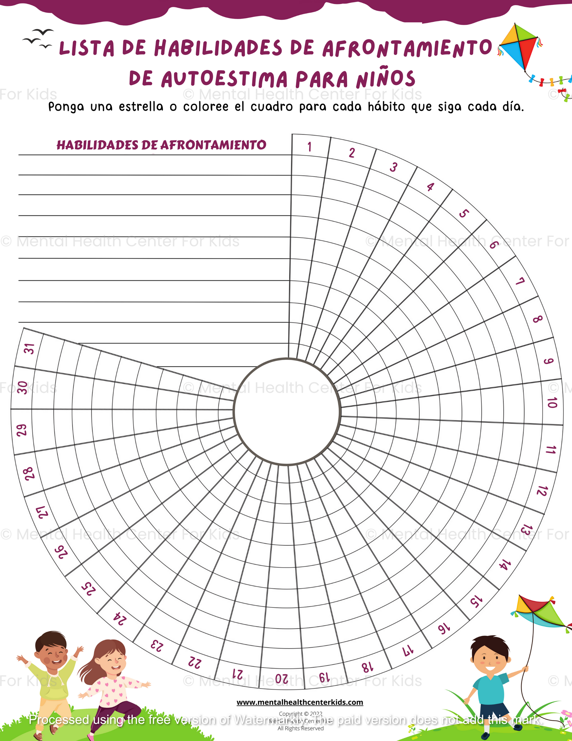 Hojas De Trabajo Sobre Autoestima Para Ninos 