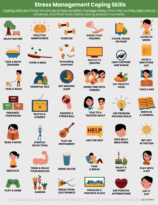 Coping Skills for Stress Management – Mental Health Center Kids