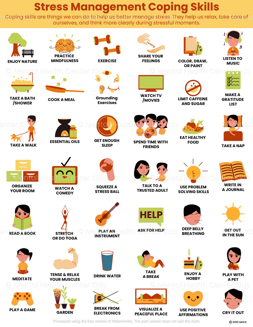 Stress Management Coping Skills (PDF) – Mental Health Center Kids