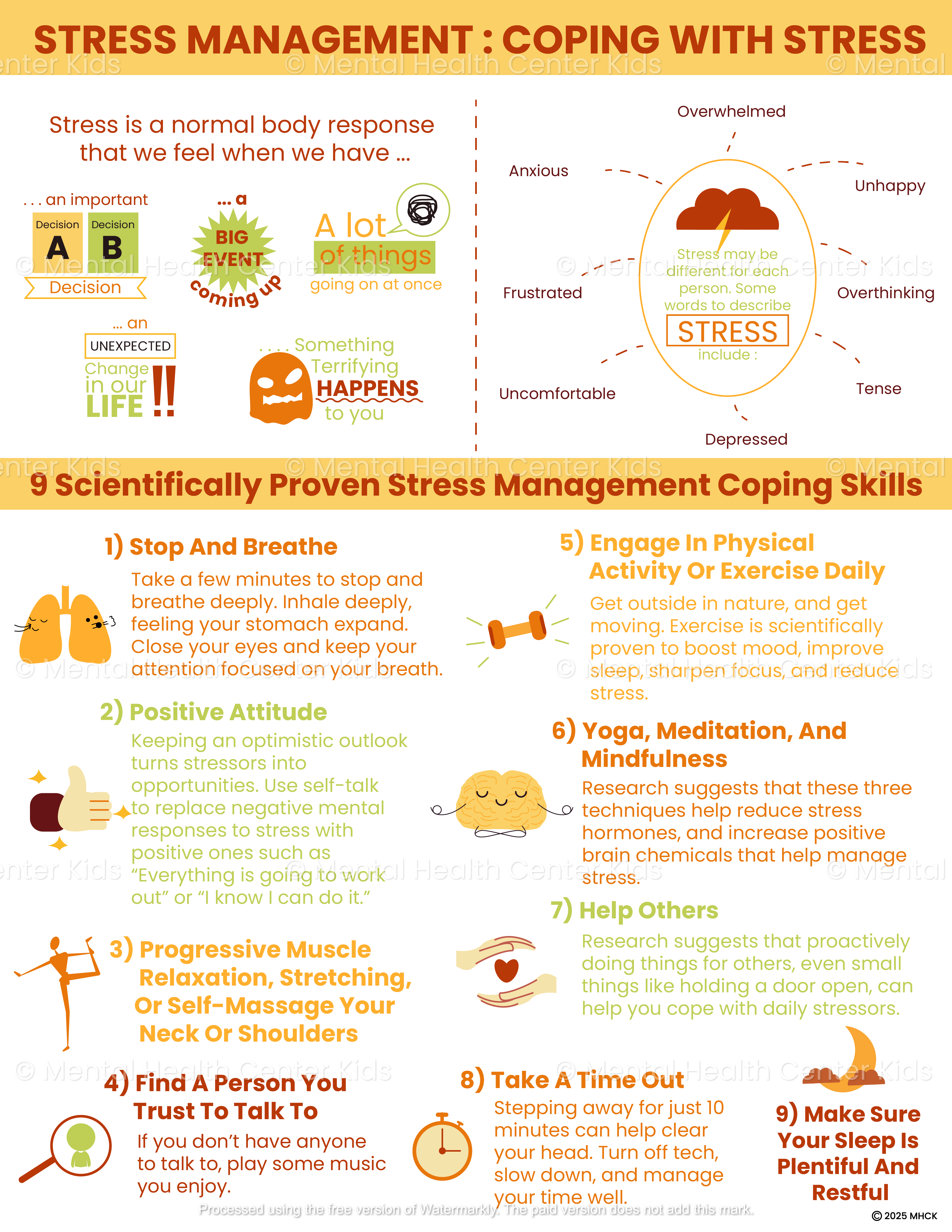 Stress Management Skills (PDF) – Mental Health Center Kids
