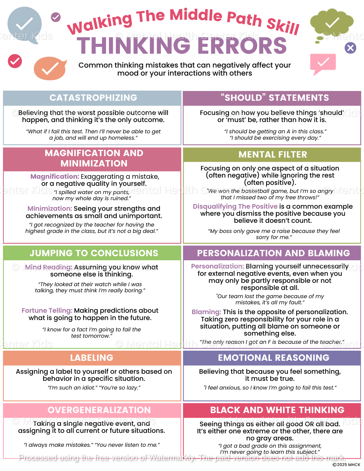 dbt thinking errors handout