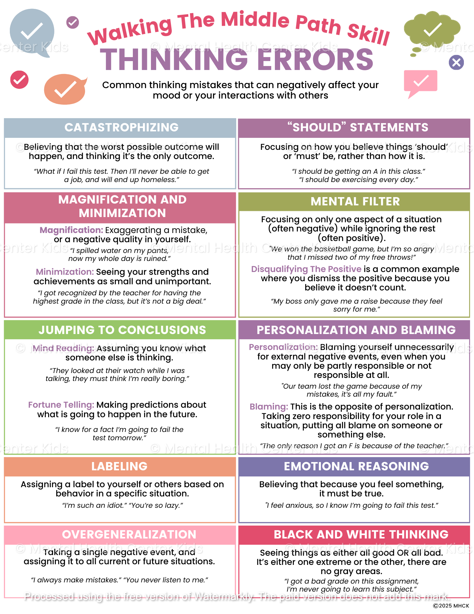 dbt thinking errors handout