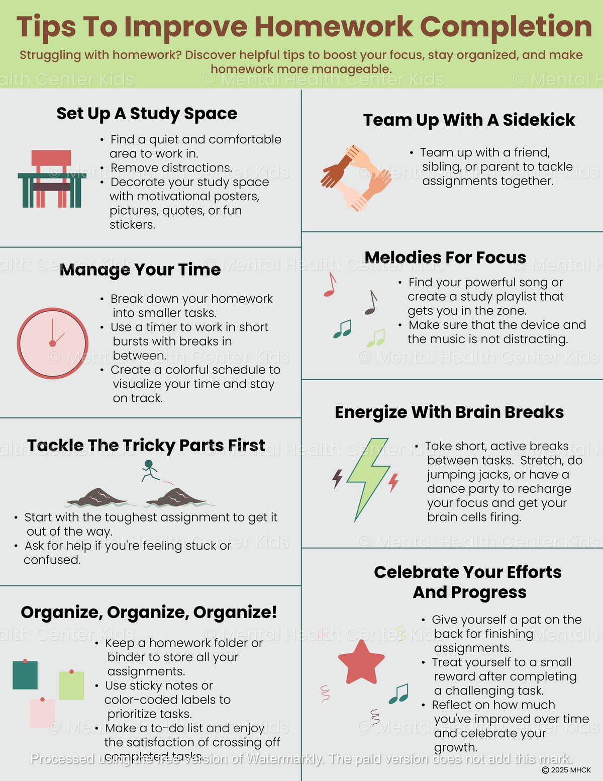ADHD Tips To Improve Homework Completion – Mental Health Center Kids