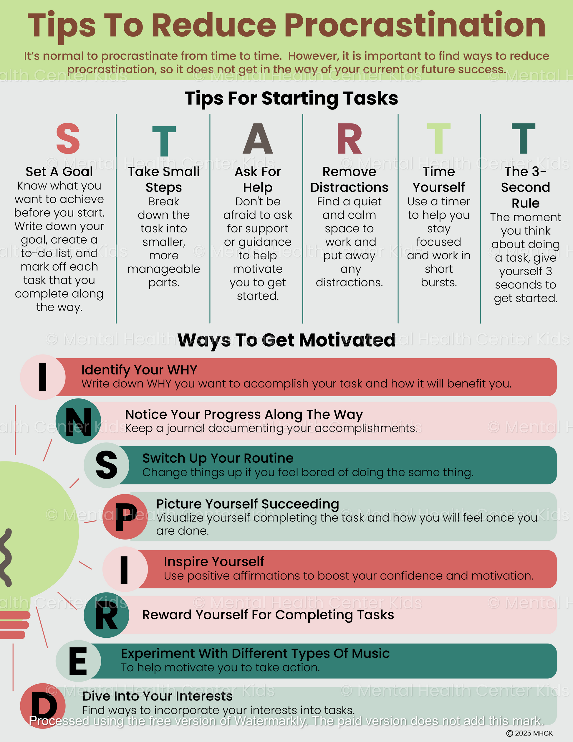 tips to reduce procrastination