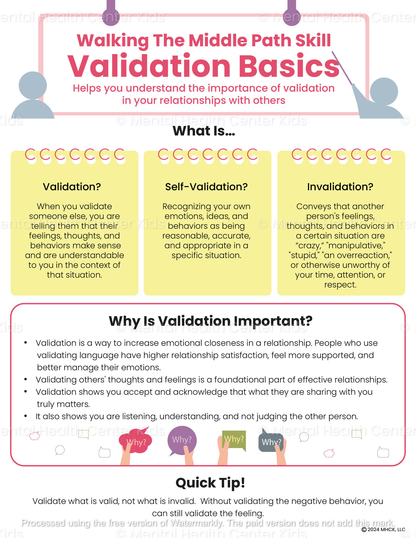 dbt validation skills handout