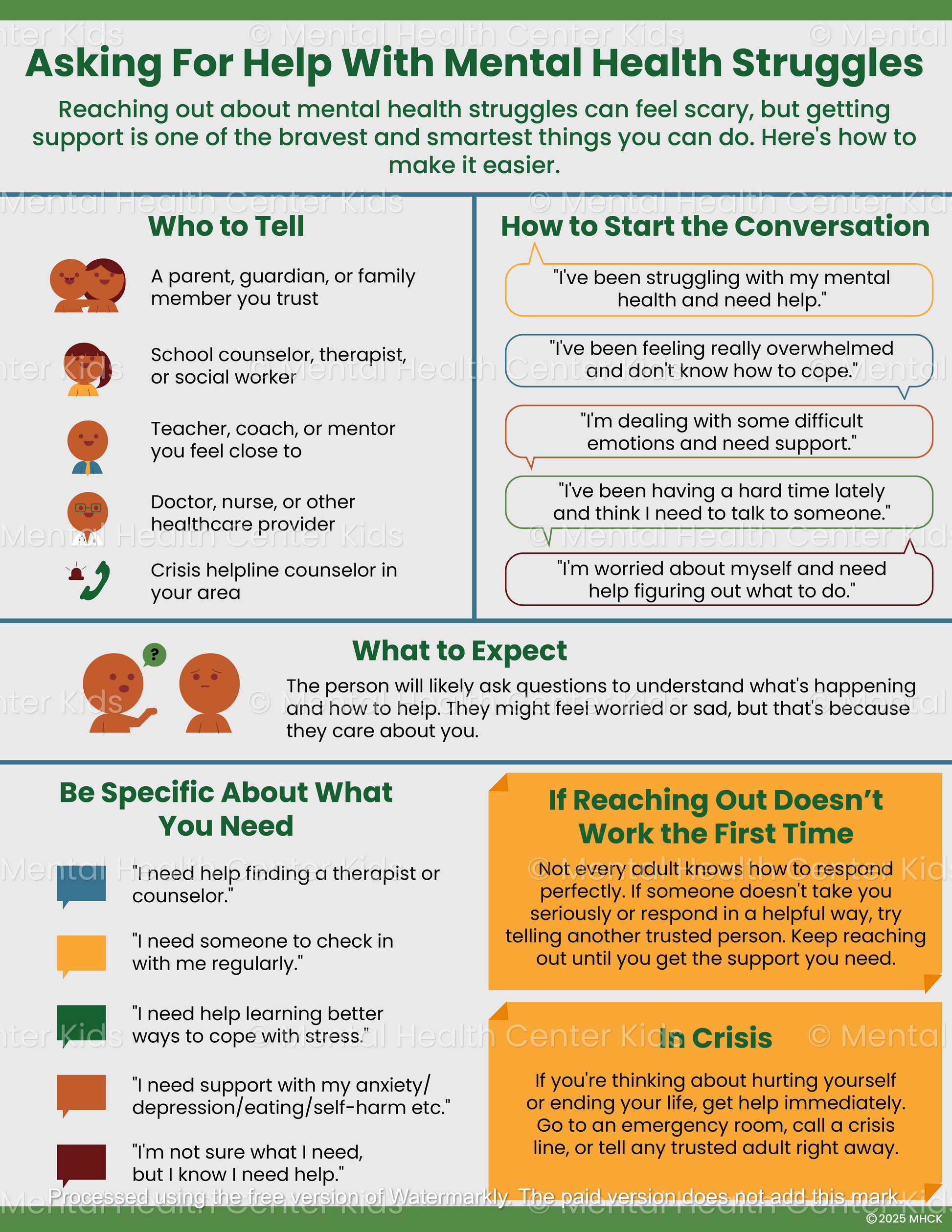 how to ask for help mental health