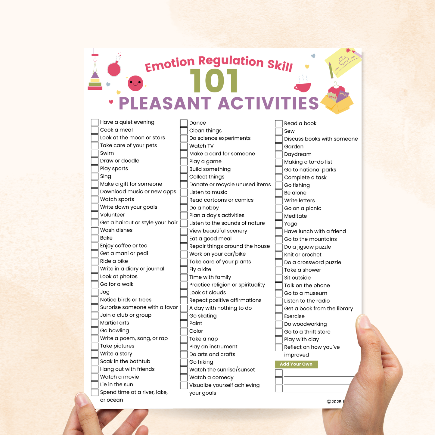 101 Pleasant Activities