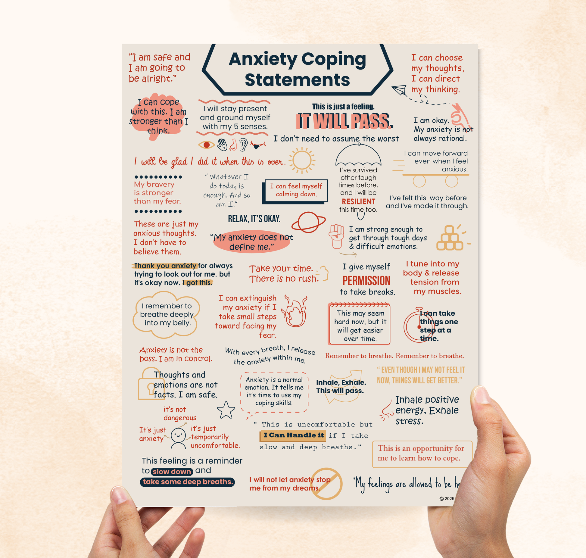 Anxiety Coping Statements