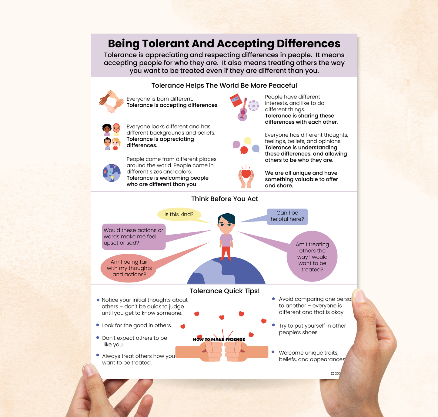 Being Tolerant and Accepting Differences