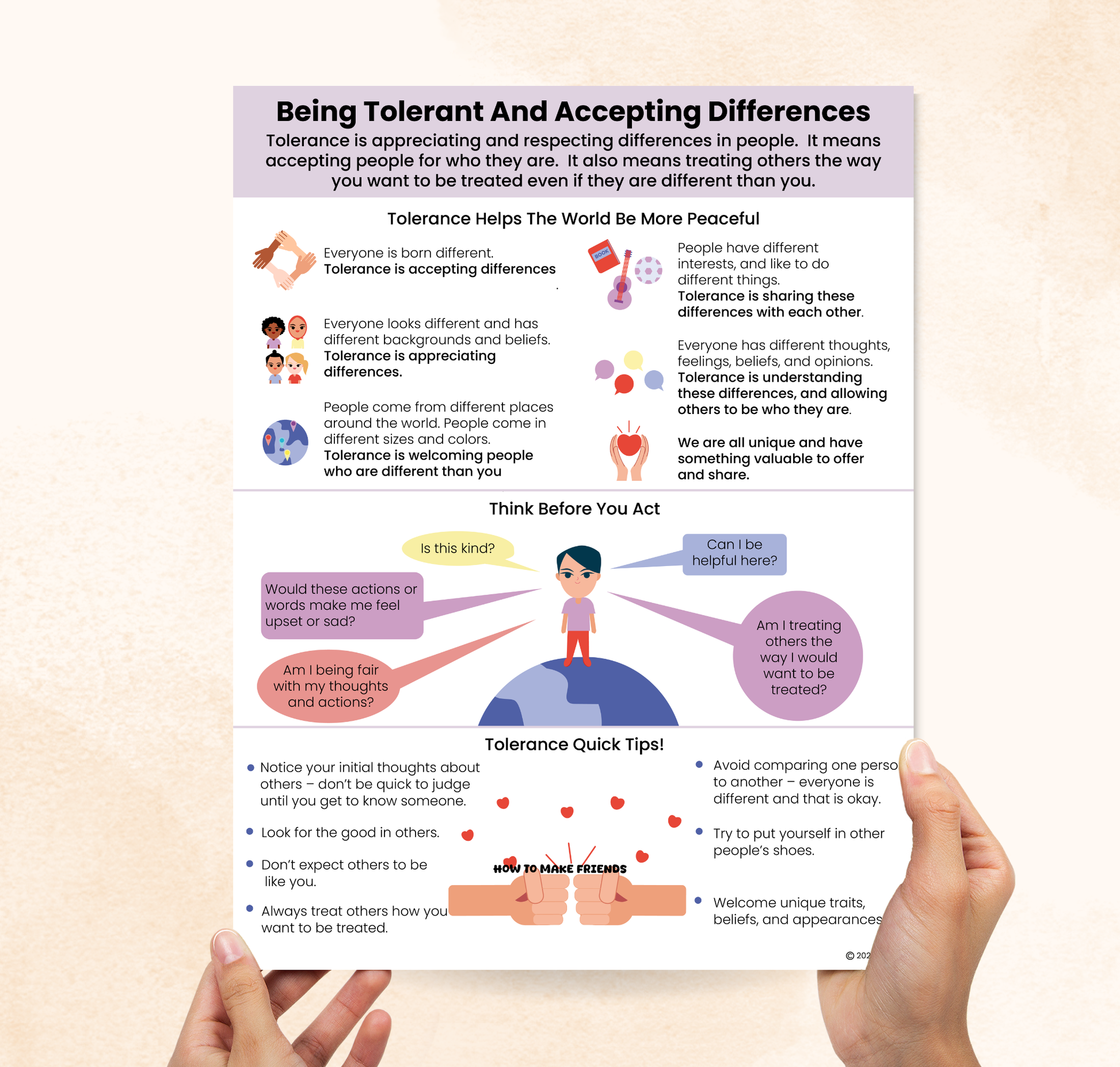 Being Tolerant and Accepting Differences