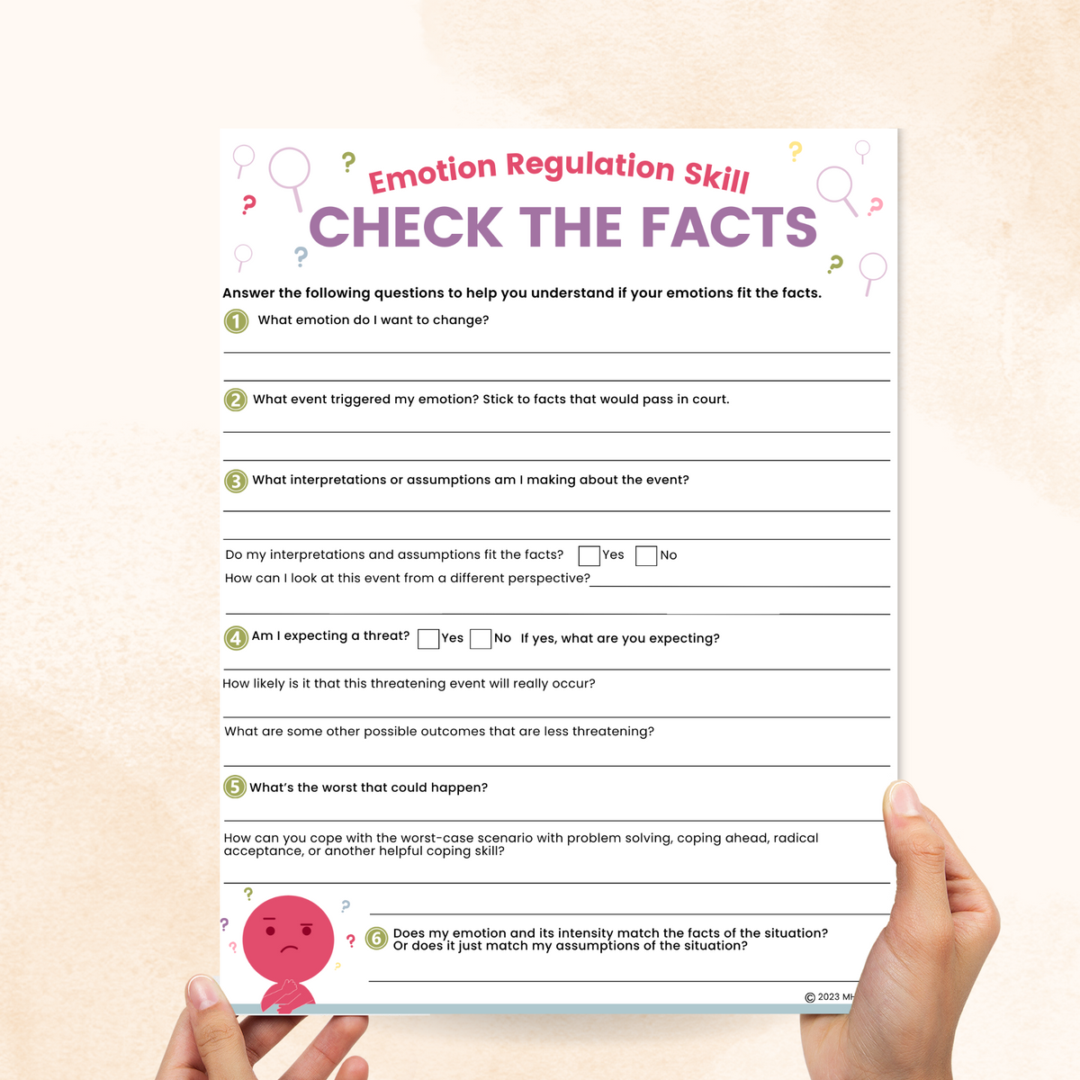 Factcheck Worksheet DBT Check The Facts Worksheet – Mental Health Center Kids