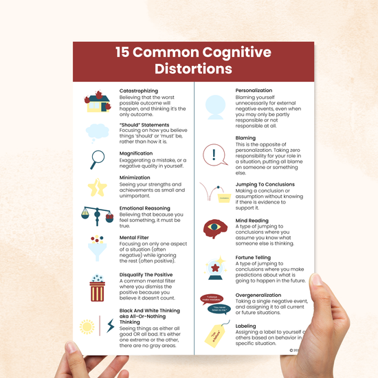 Common Cognitive Distortions (PDF) – Mental Health Center Kids