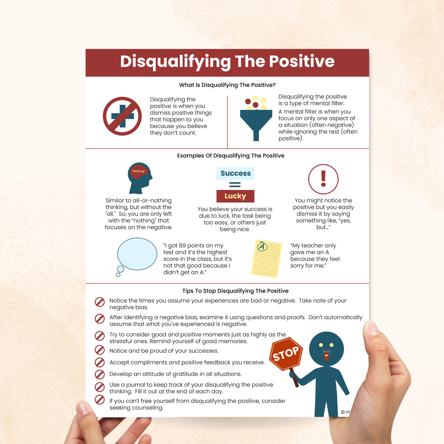 disqualifying the positive cbt handout