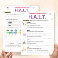 DBT HALT Skill Worksheet – Mental Health Center Kids