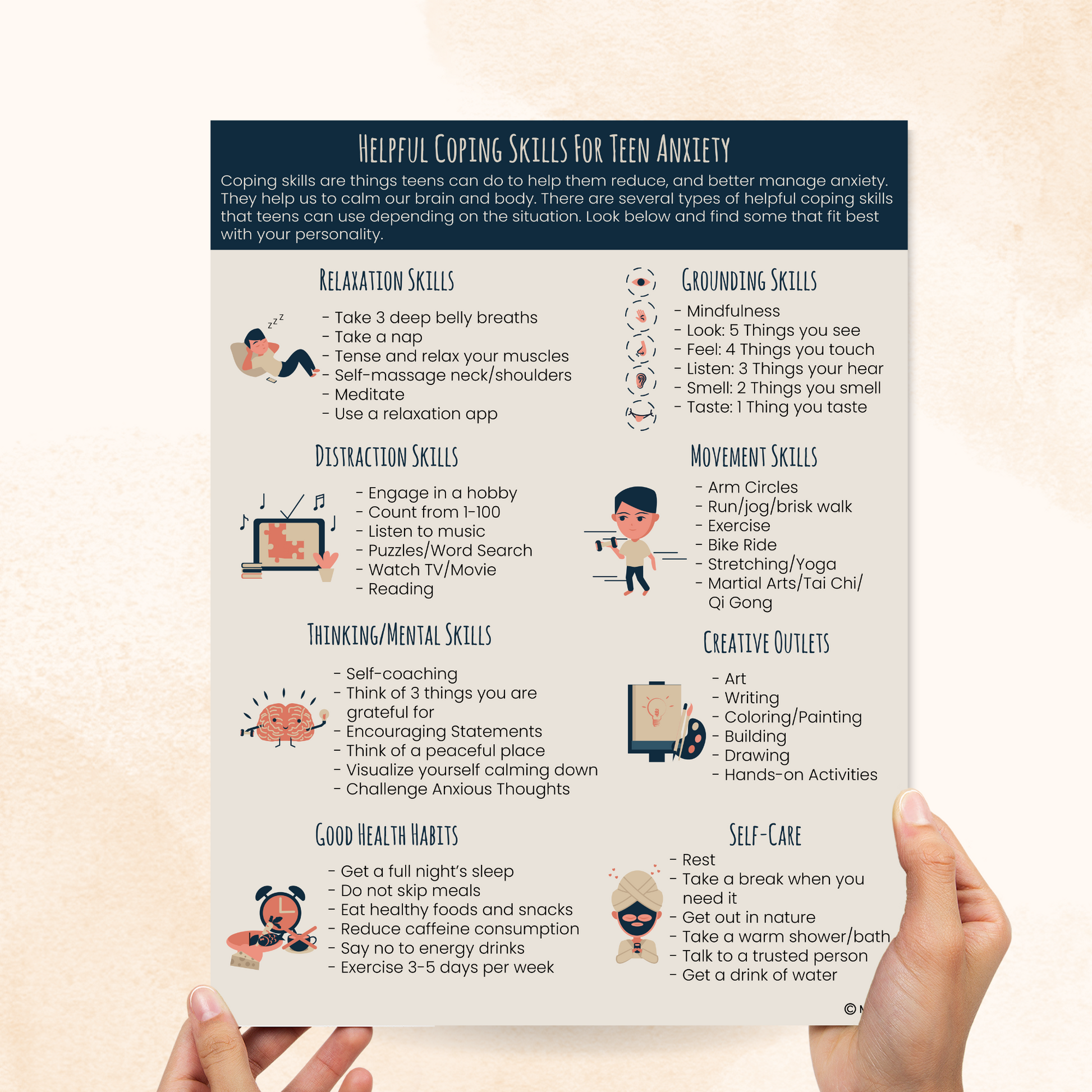 coping skills for teen anxiety
