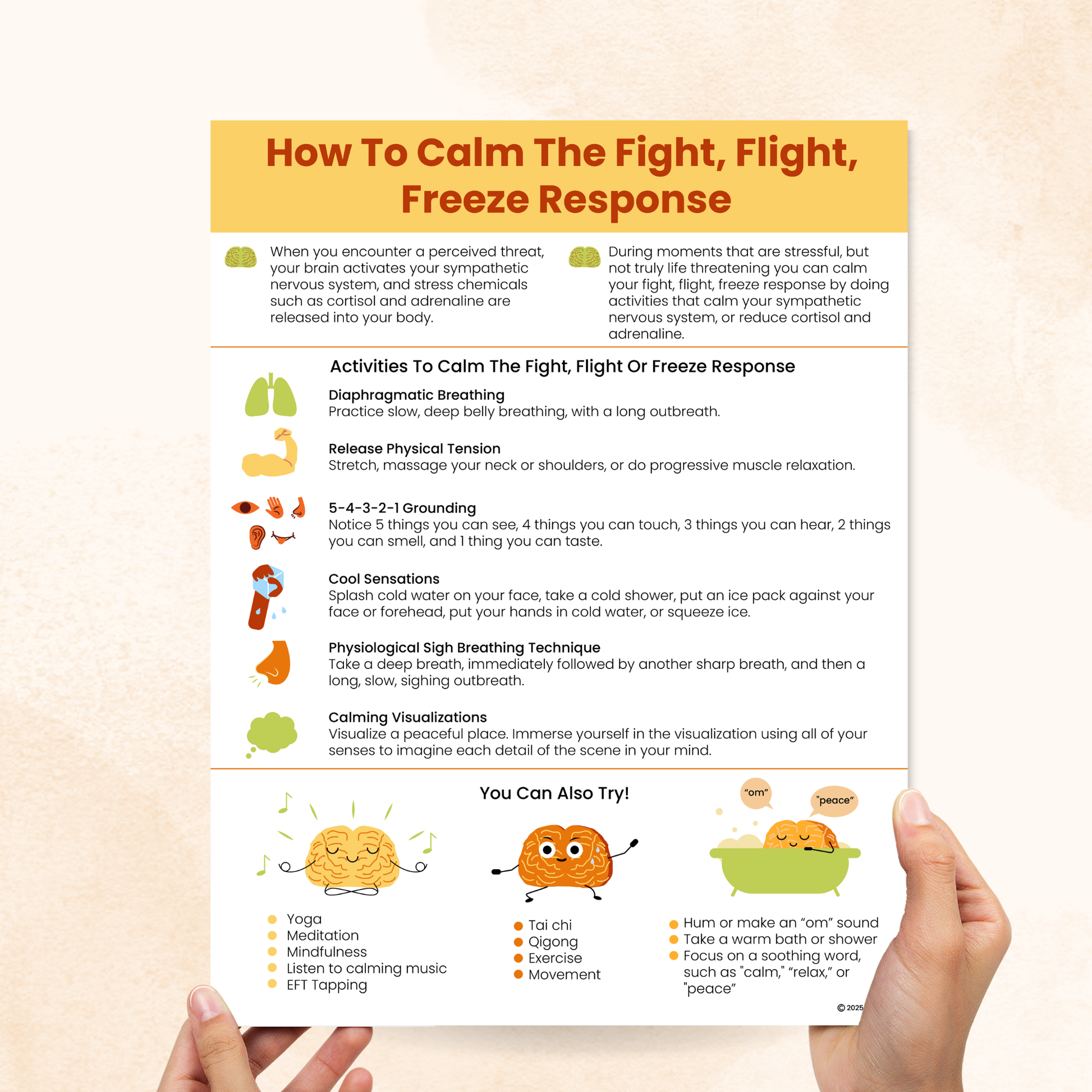 how to calm the fight flight or freeze response pdf